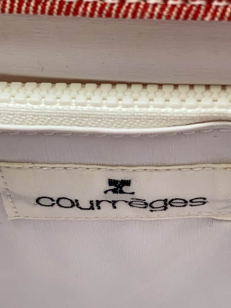 Courreges Denim Handbag Pink 5