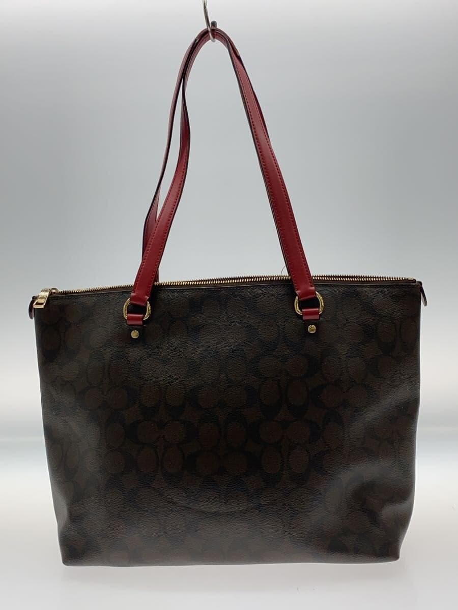 COACH Tote Bag Leather BRW 3