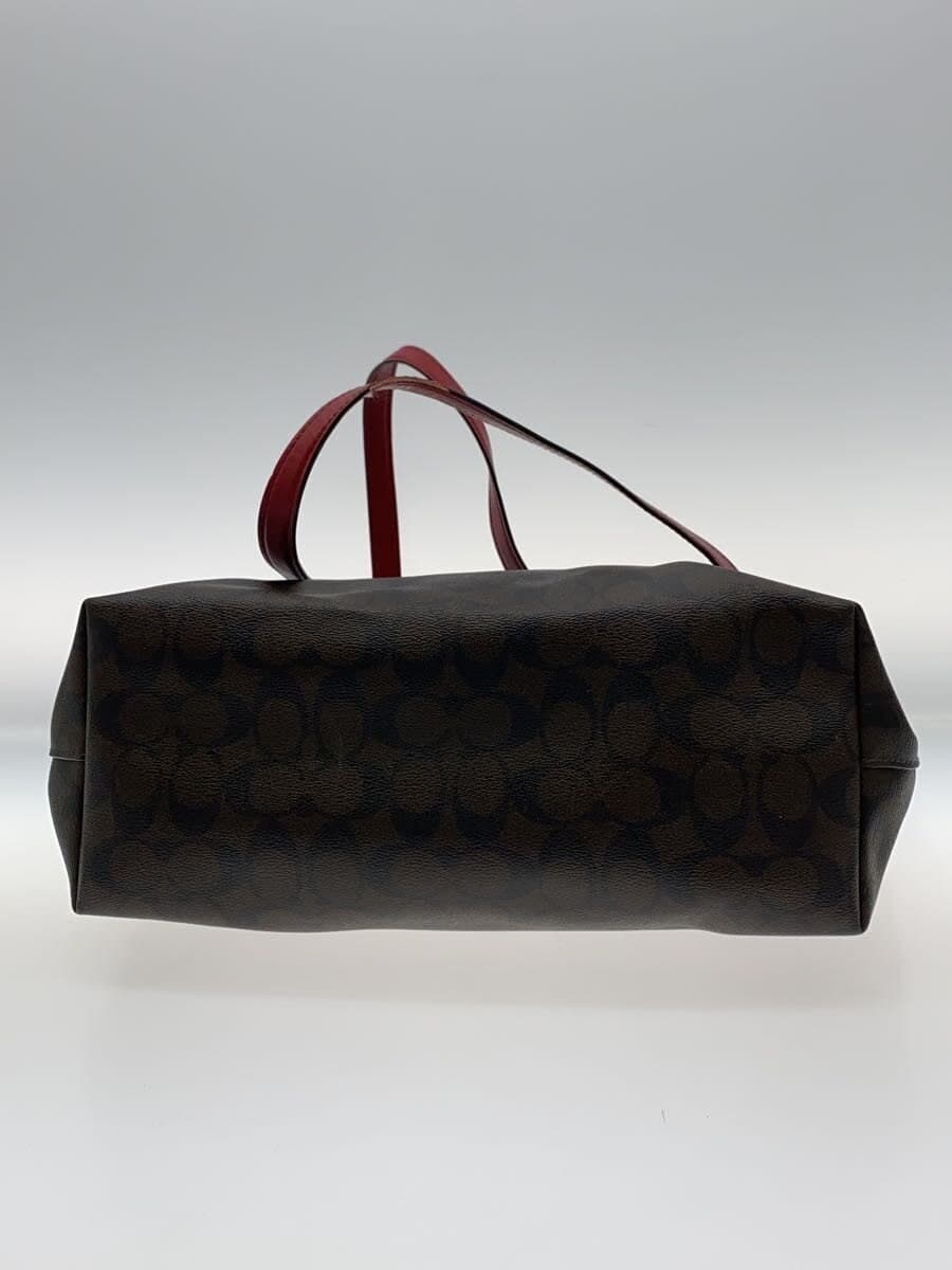 COACH Tote Bag Leather BRW 4