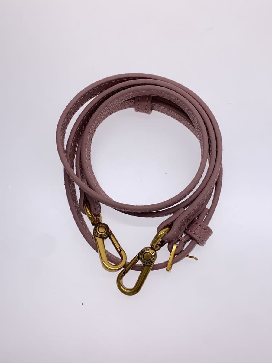 CHARLES&KEITH Shoulder Bag Leather Pink Solid Color 7