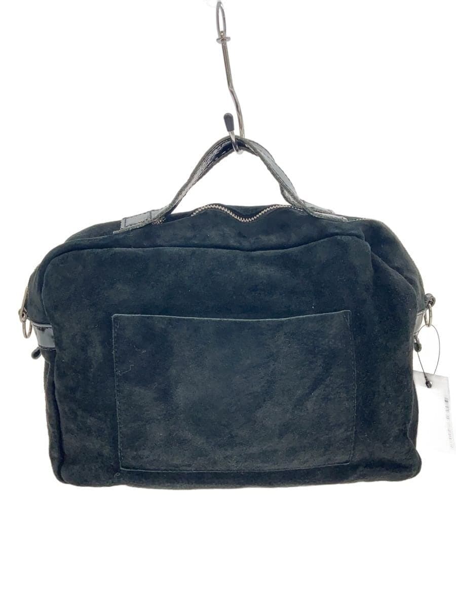 tricot COMME des GARCONS Overall With Wear Handbag Shoulder Missing Part Suede BLK TB-K208