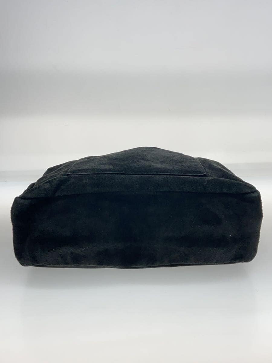 tricot COMME des GARCONS Overall With Wear Handbag Shoulder Missing Part Suede BLK TB-K208 4