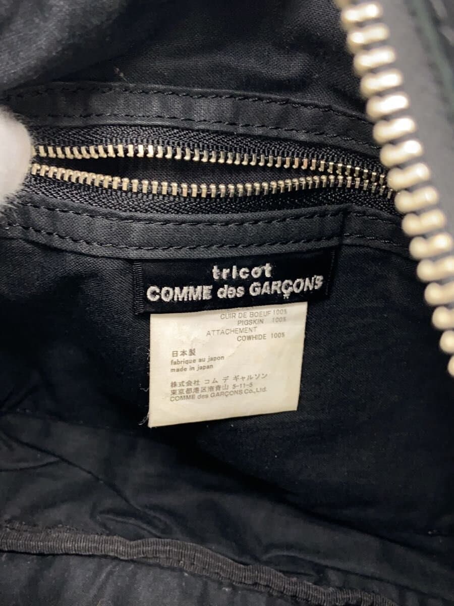 tricot COMME des GARCONS Overall With Wear Handbag Shoulder Missing Part Suede BLK TB-K208 5
