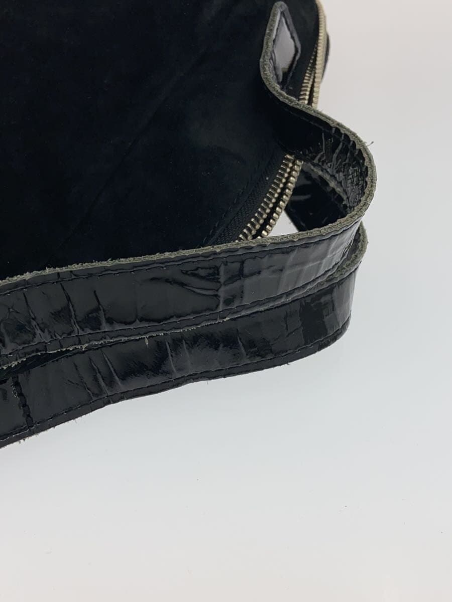 tricot COMME des GARCONS Overall With Wear Handbag Shoulder Missing Part Suede BLK TB-K208 7