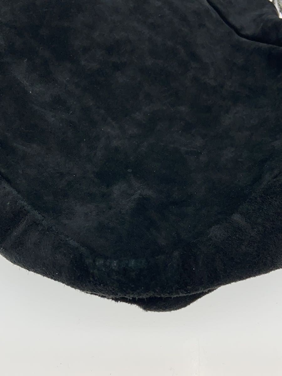 tricot COMME des GARCONS Overall With Wear Handbag Shoulder Missing Part Suede BLK TB-K208 8