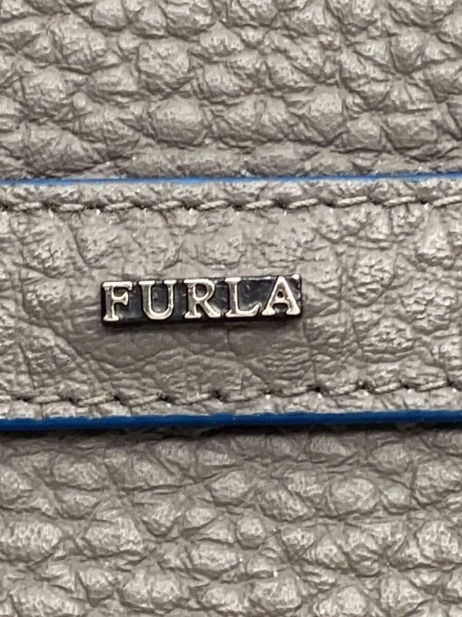 FURLA Tote Bag (Leather, Gray) – Front has stains 5