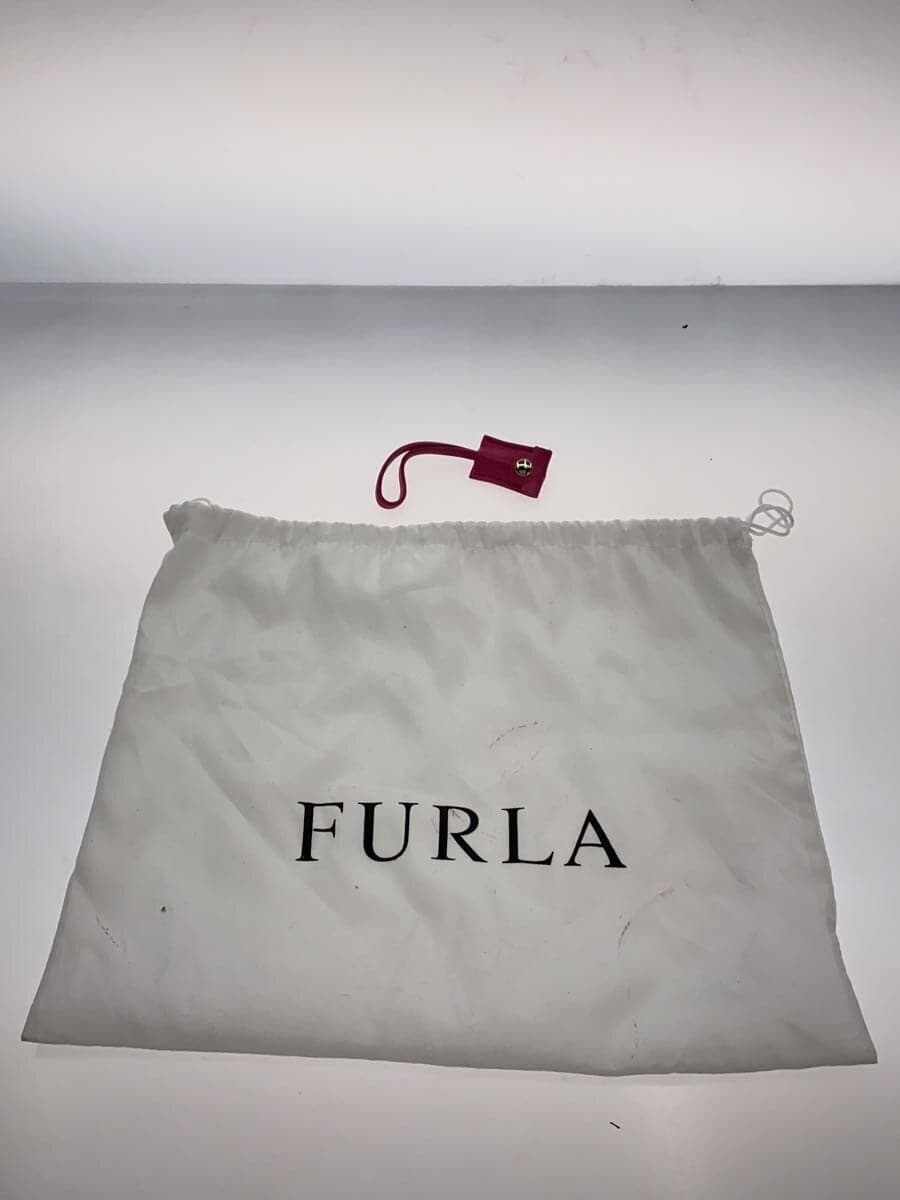 FURLA Shoulder Bag Leather PNK Solid 7