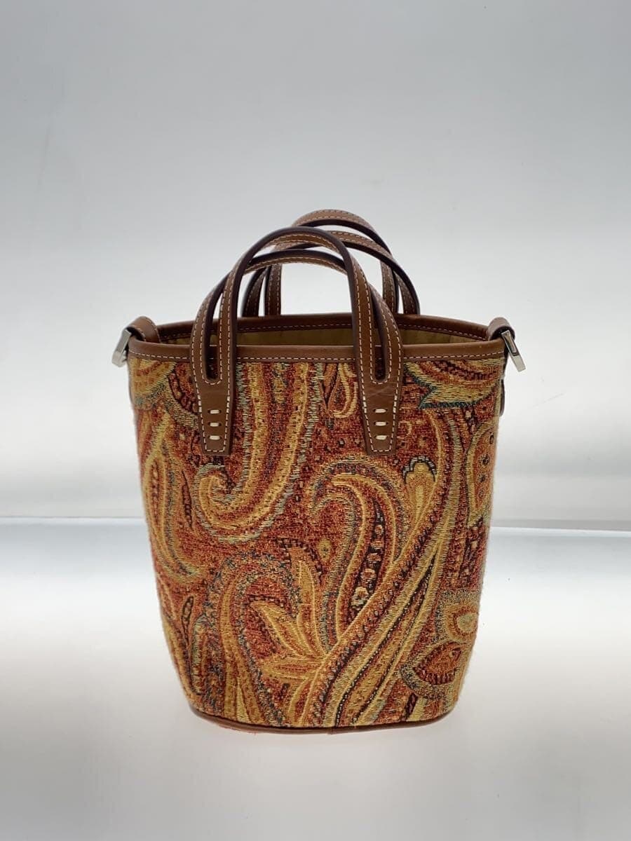 A VACATION shoulder bag leather BRW all-over pattern 3