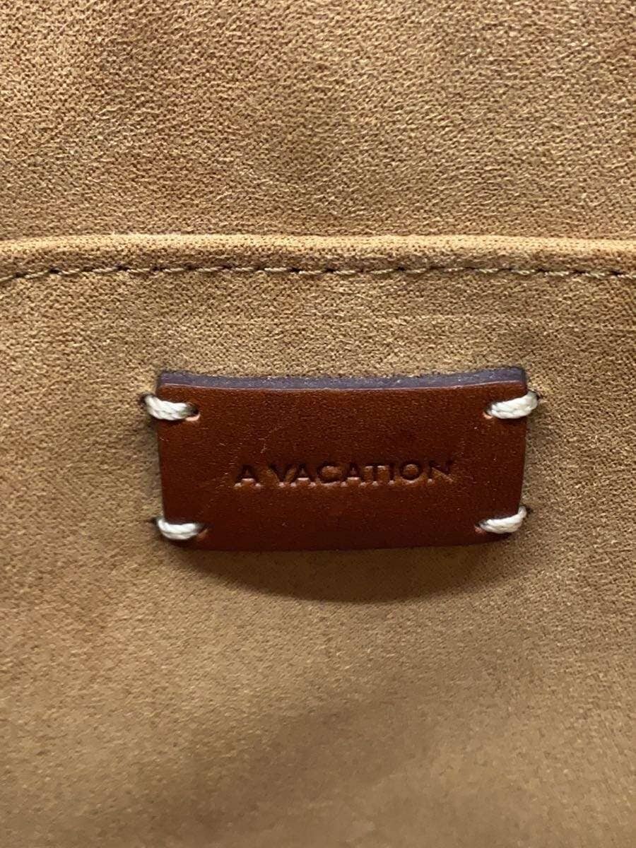 A VACATION shoulder bag leather BRW all-over pattern 5