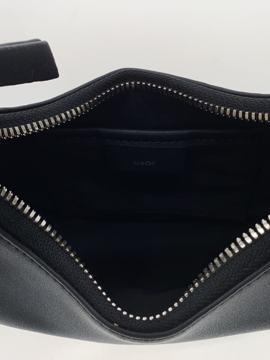 OSOI handbag leather black plain 6