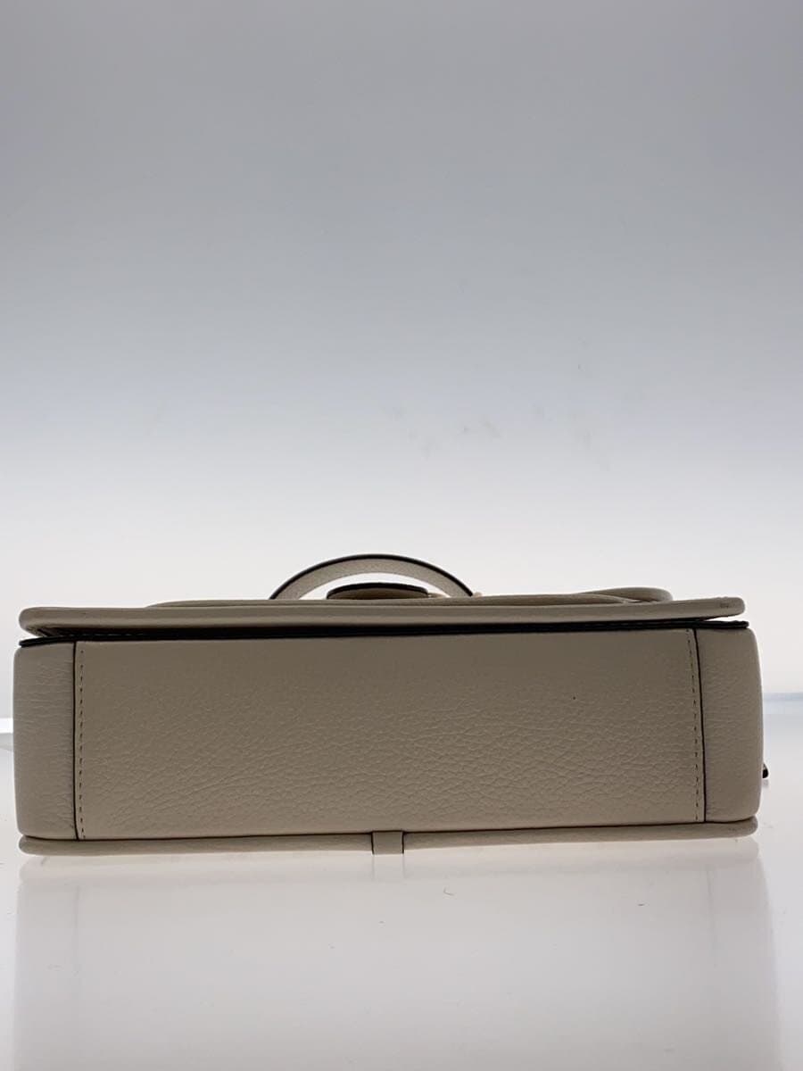 COACH Shoulder Bag Leather BEG All Over Pattern C8307 4