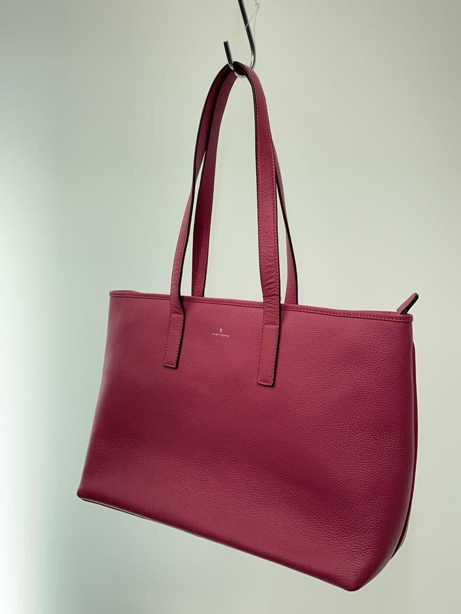 Other Brand SMART PEOPLE Tote Bag Leather PNK Solid 2