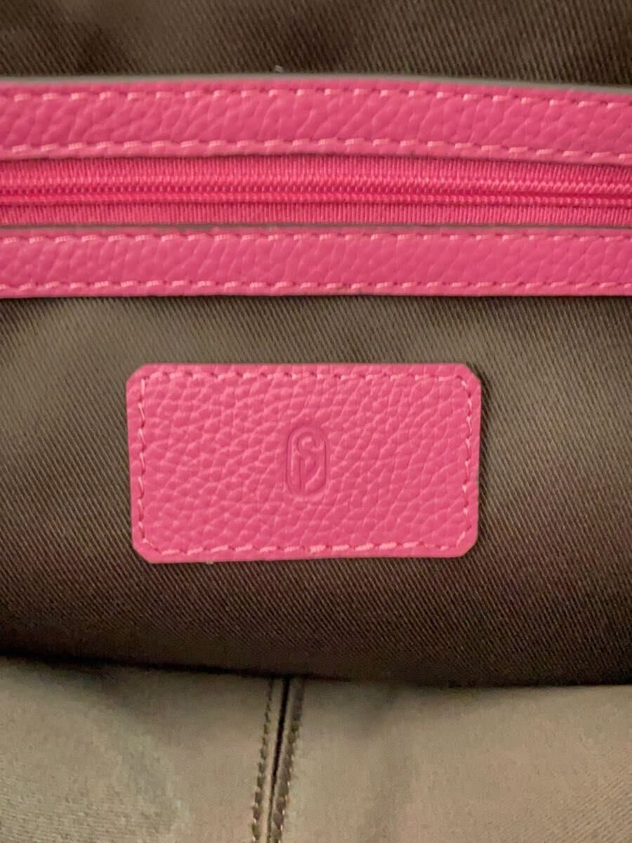 Other Brand SMART PEOPLE Tote Bag Leather PNK Solid 5