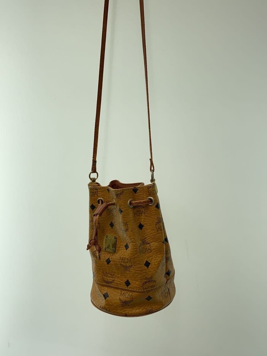 MCM Shoulder Bag Leather BRW All Over Pattern 2