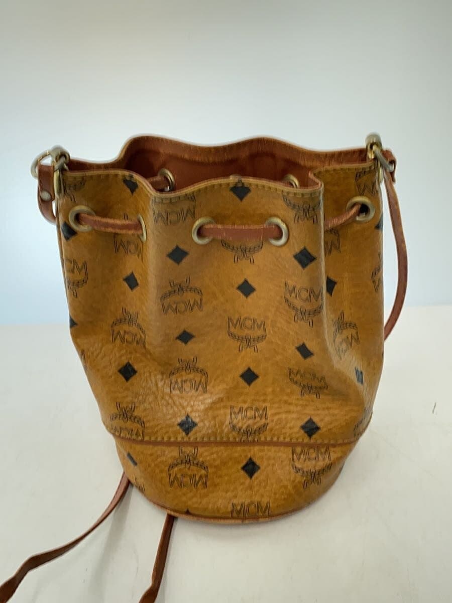 MCM Shoulder Bag Leather BRW All Over Pattern 3