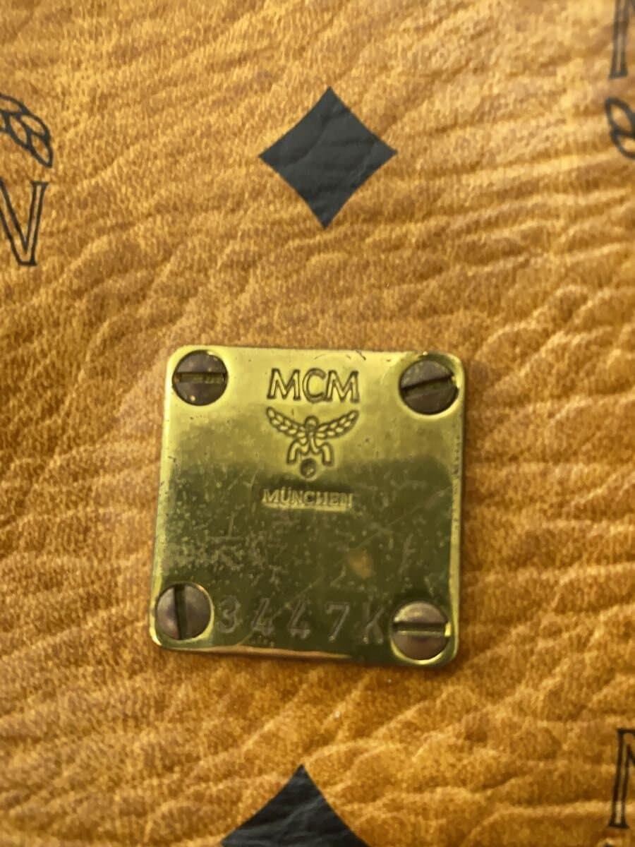 MCM Shoulder Bag Leather BRW All Over Pattern 5