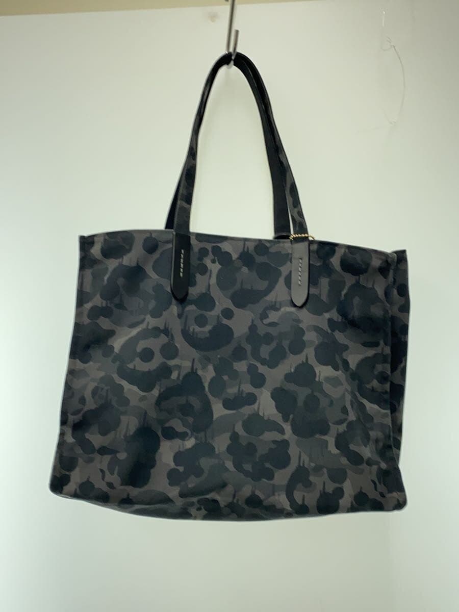 COACH Tote Bag Canvas BLK 3
