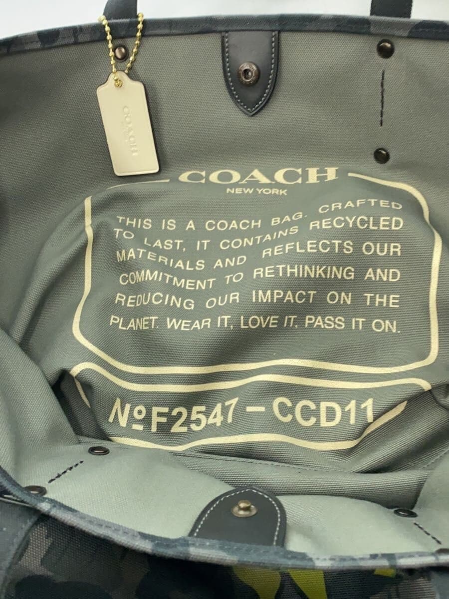 COACH Tote Bag Canvas BLK 6
