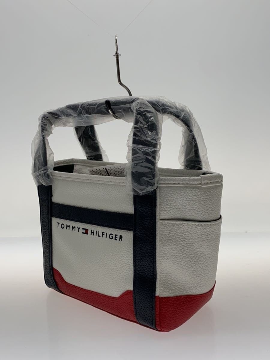 TOMMY HILFIGER tote bag faux leather WHT plain THMG7SB2 2