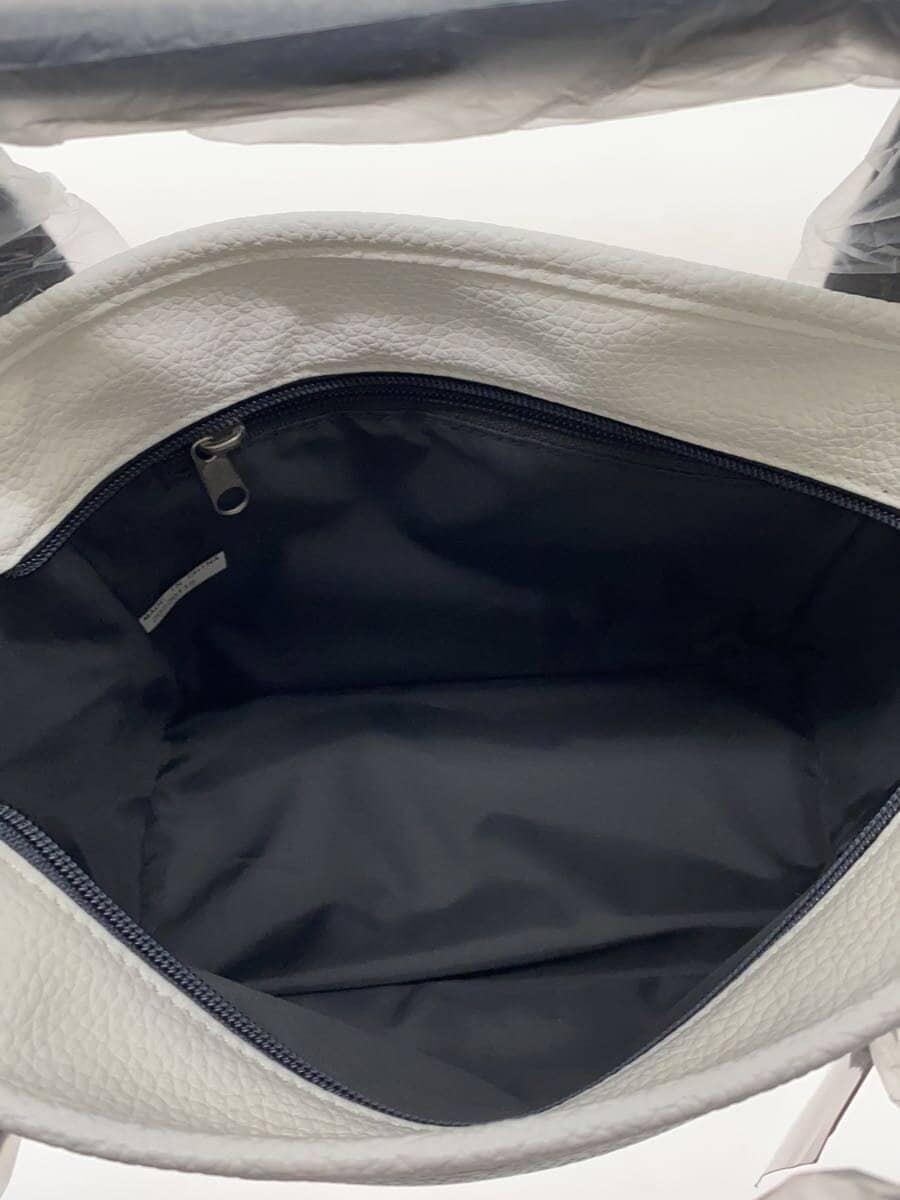 TOMMY HILFIGER tote bag faux leather WHT plain THMG7SB2 5