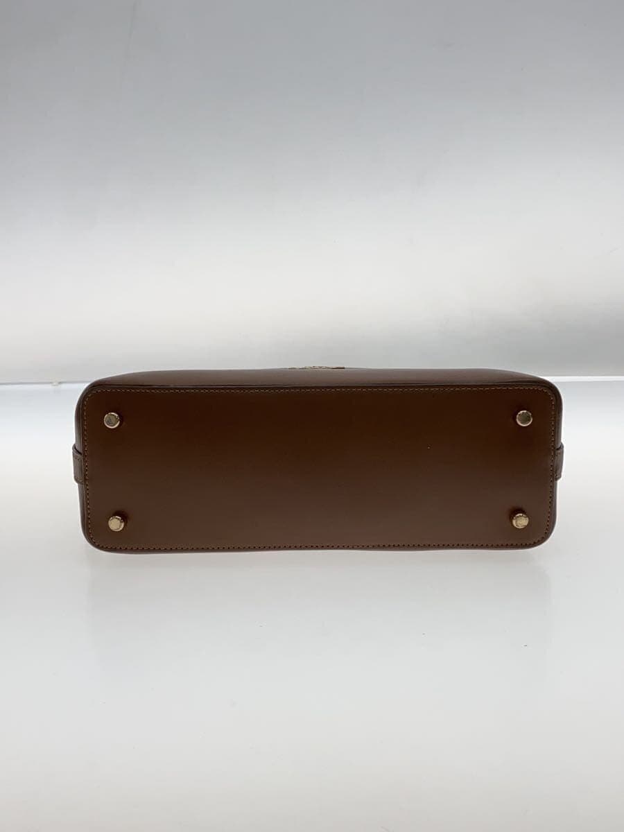 COACH Mini Sierra Satchel Signature Brown Leather Leather BRW Allover Pattern 4