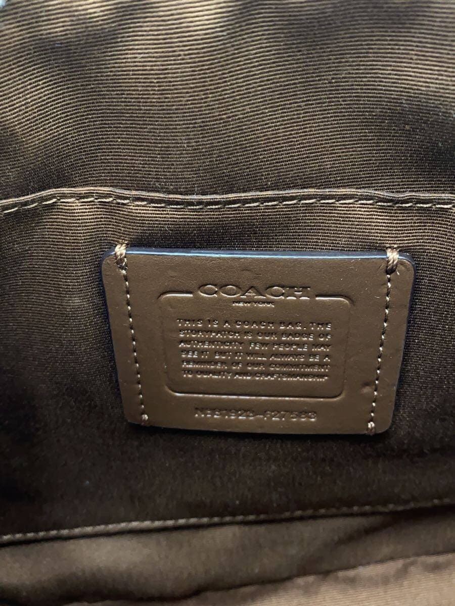 COACH Mini Sierra Satchel Signature Brown Leather Leather BRW Allover Pattern 5