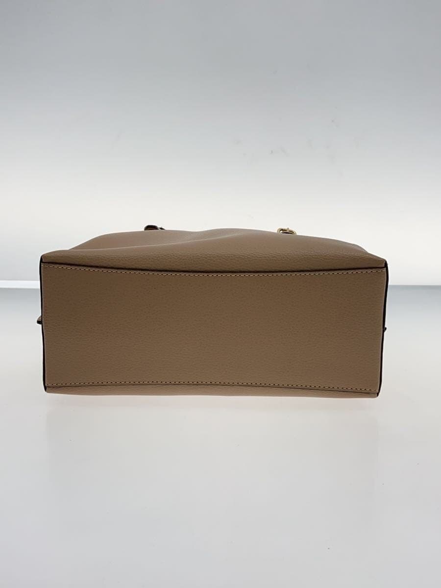 COACH handbag leather beige plain J2122-C4084 4