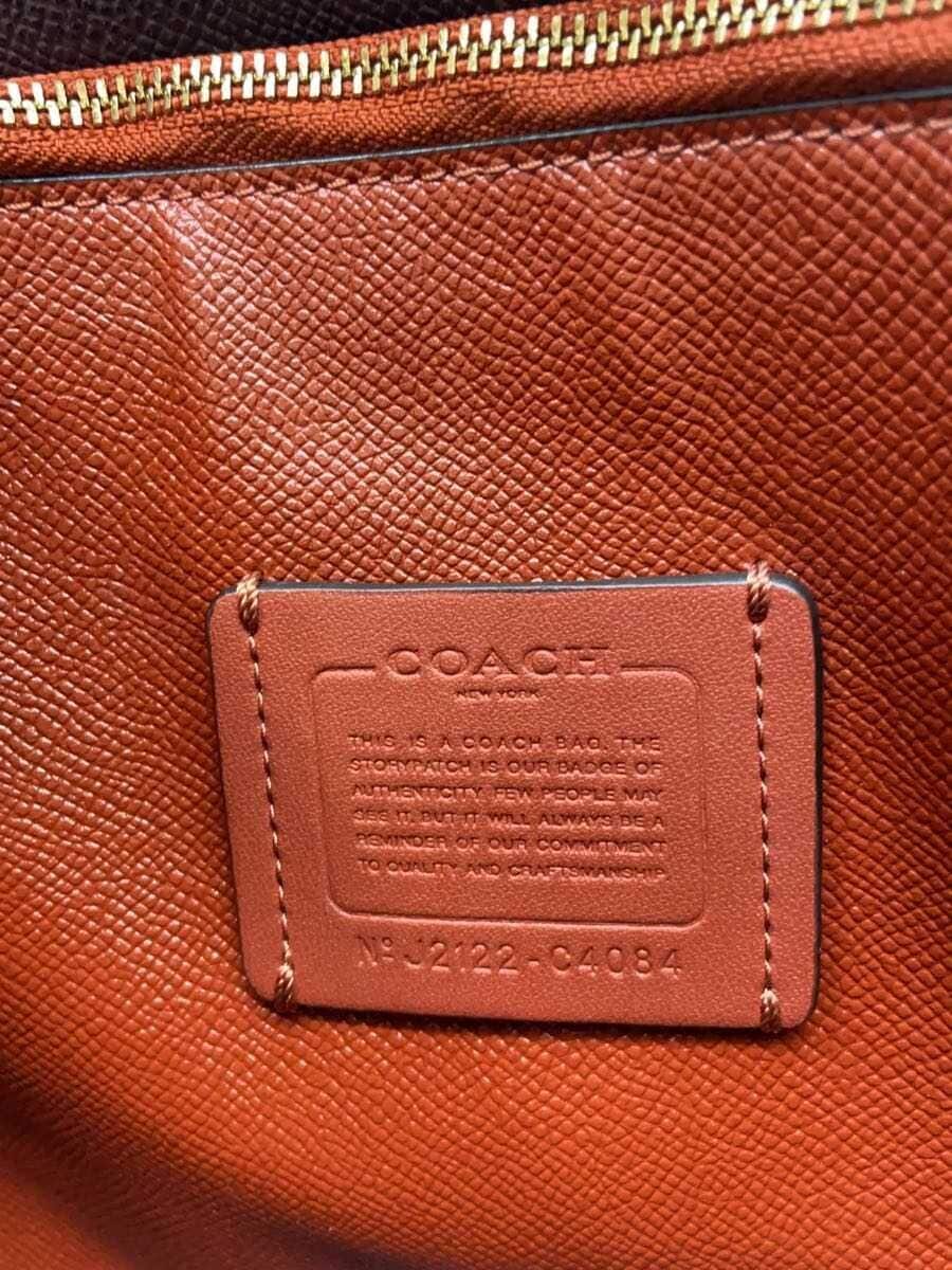 COACH handbag leather beige plain J2122-C4084 5