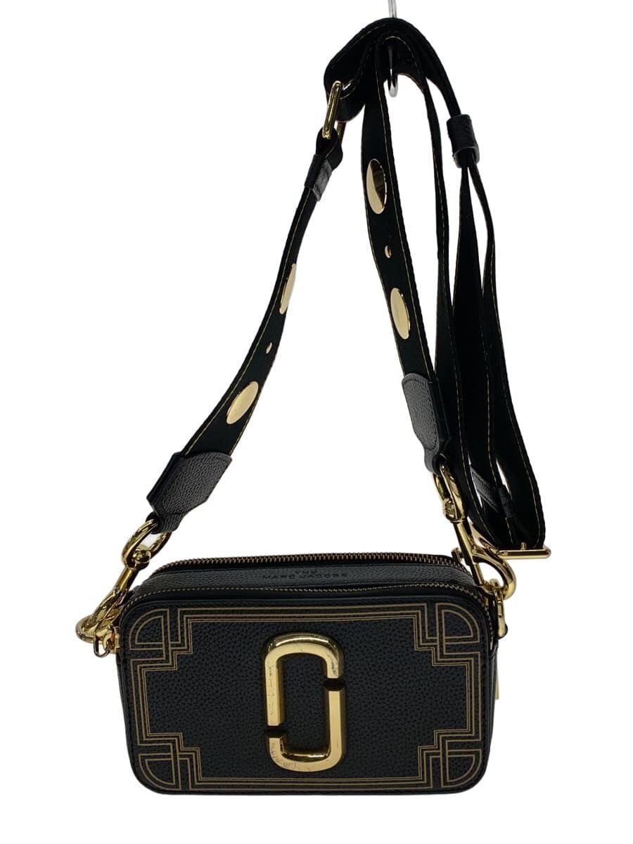 MARC JACOBS bag leather black plain