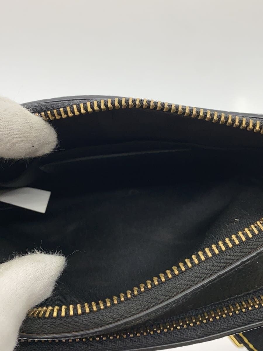MARC JACOBS bag leather black plain 6