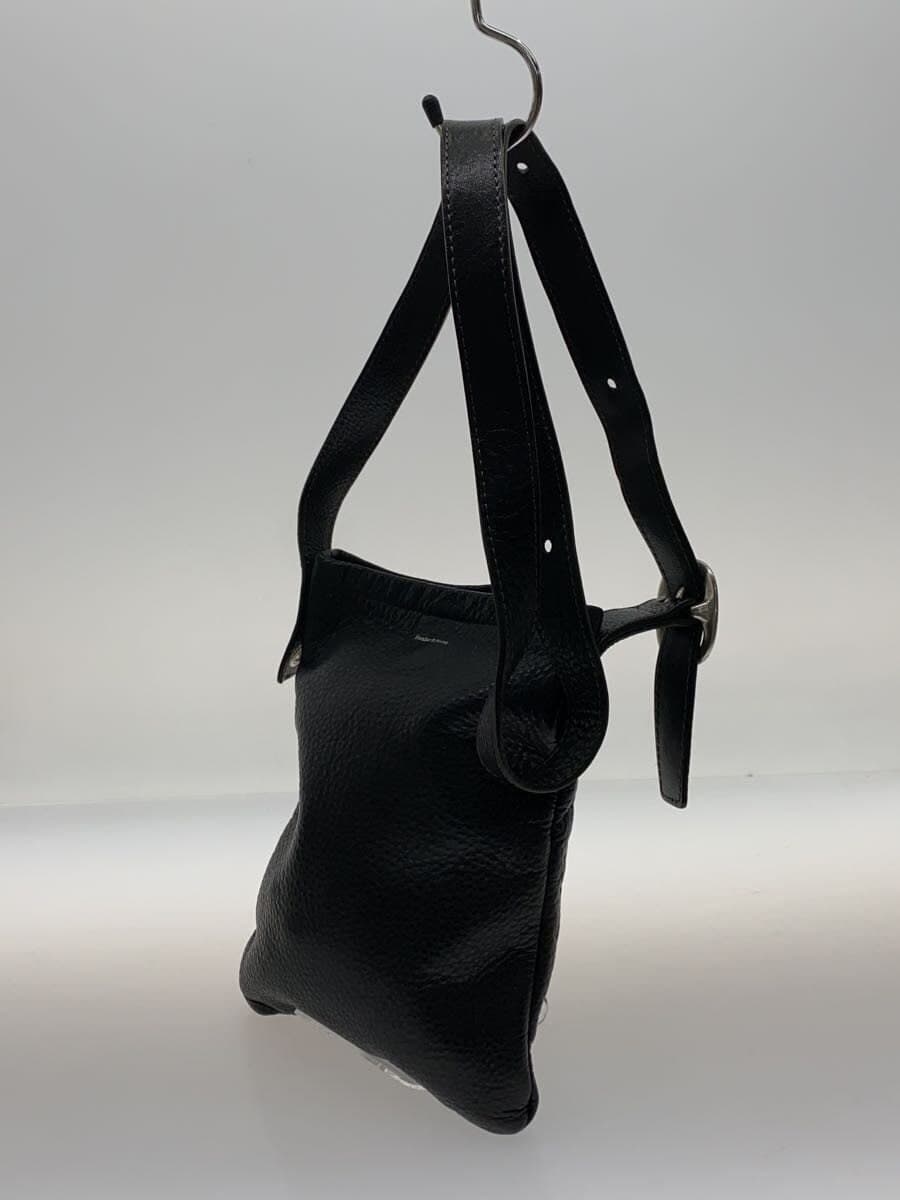 Hender Scheme bag leather black plain 2