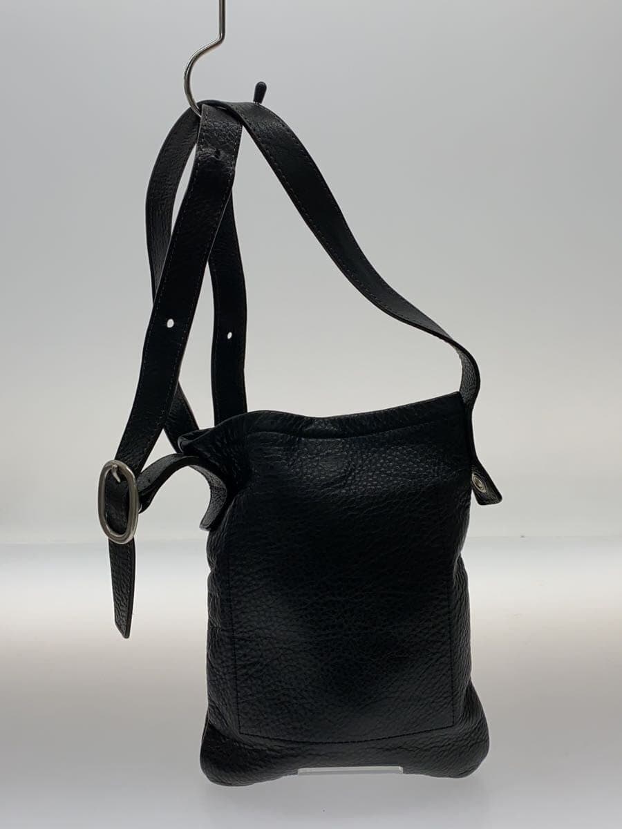 Hender Scheme bag leather black plain 3