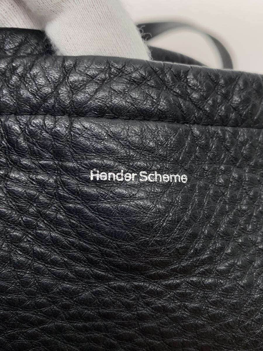 Hender Scheme bag leather black plain 5