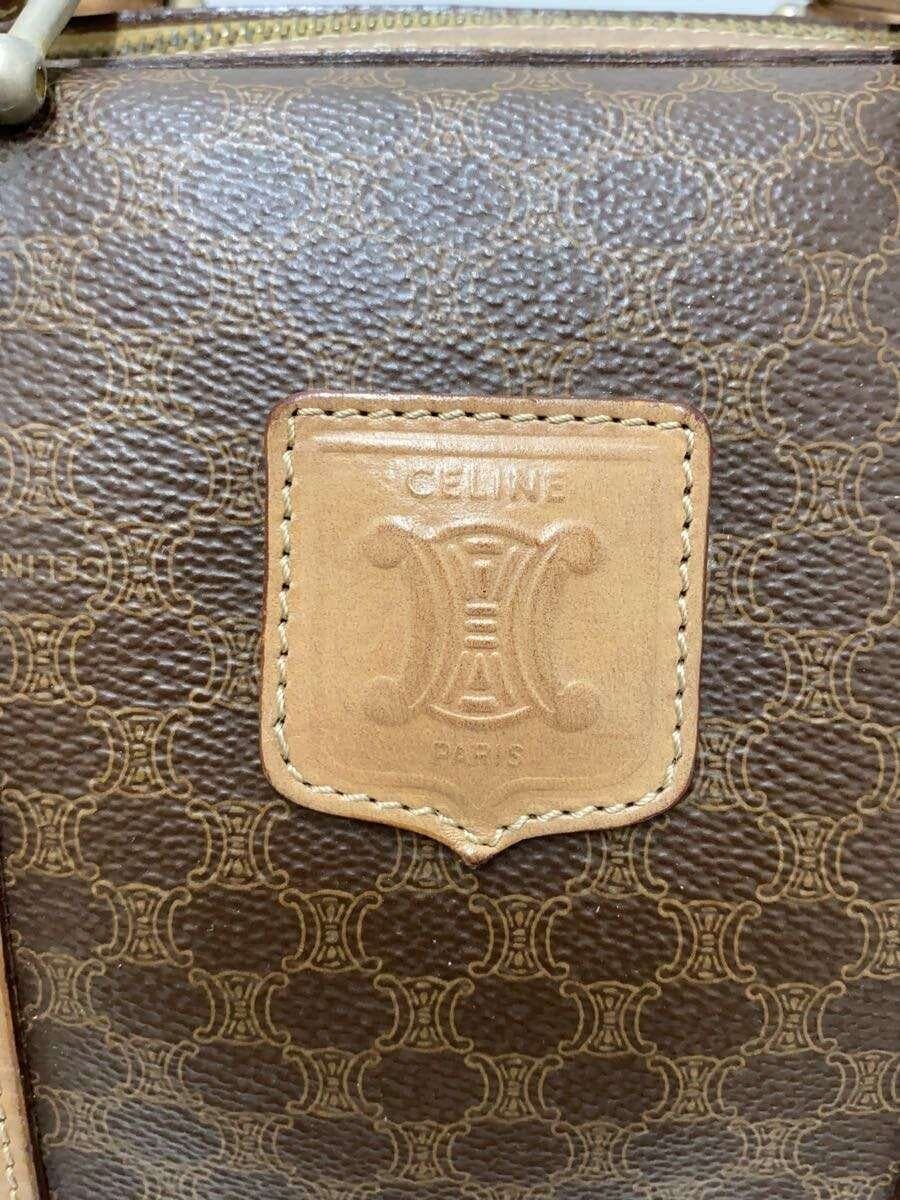 CELINE Boston Bag Leather BRW All Over Pattern M14 5