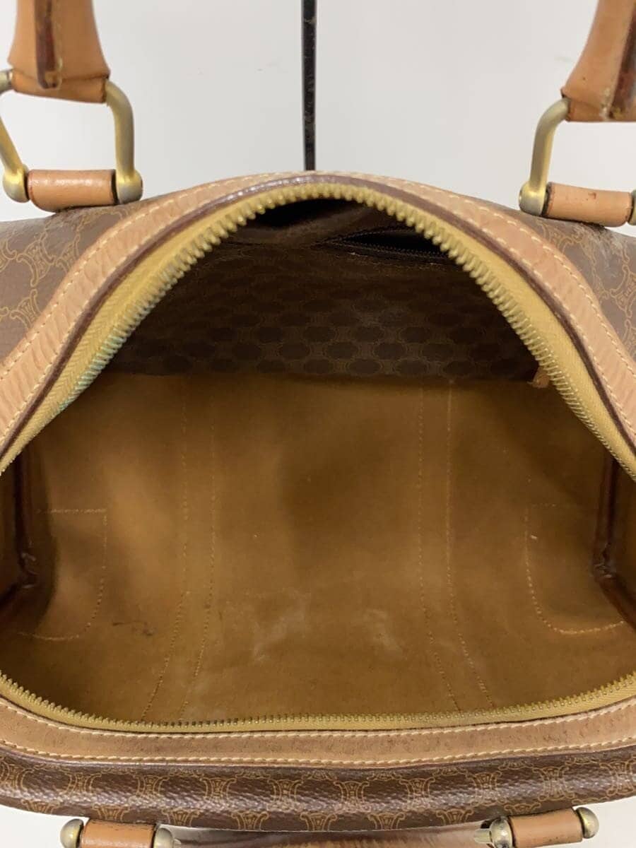 CELINE Boston Bag Leather BRW All Over Pattern M14 6