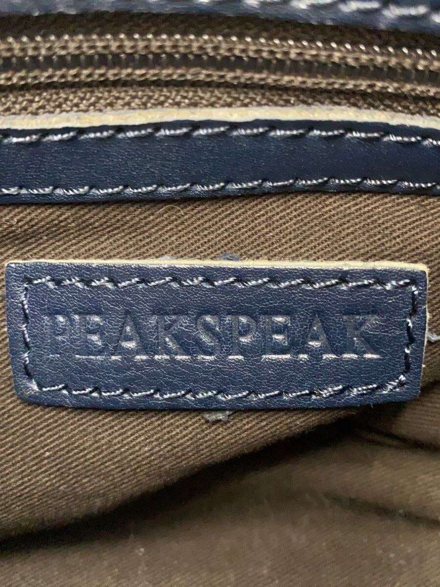 PEAKS PEAK Shoulder Bag Leather NVY 5