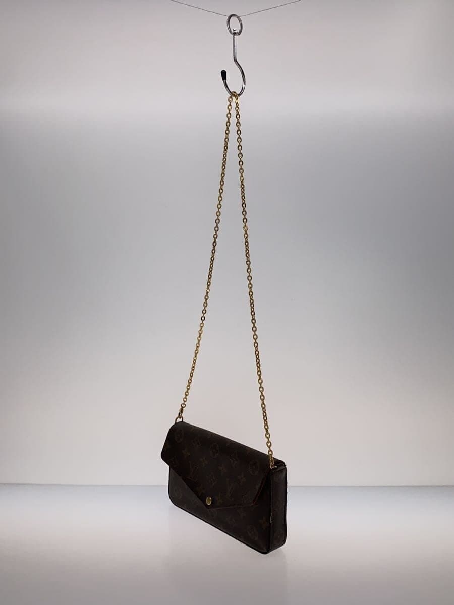 LOUIS VUITTON Pochette Felicie _Monogram Canvas PVC BRW 2