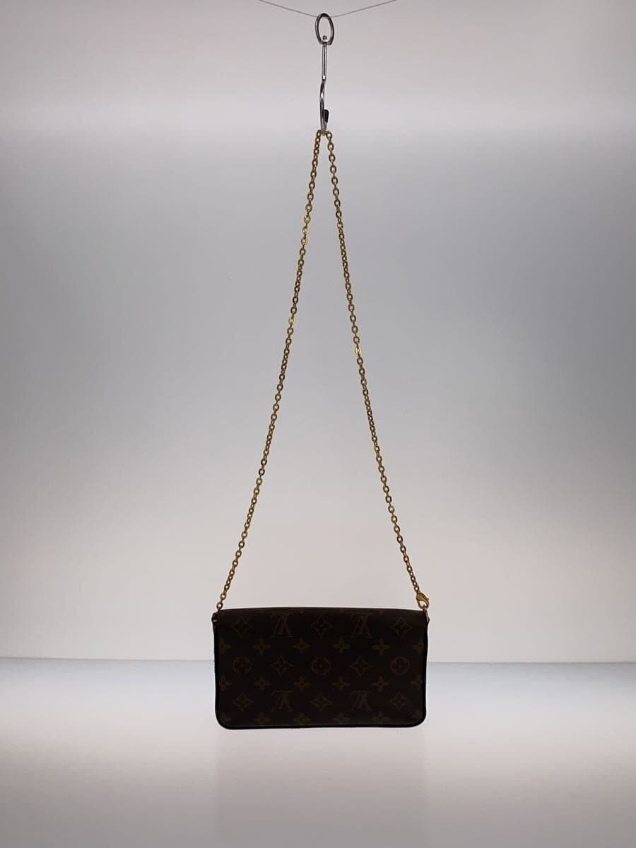 LOUIS VUITTON Pochette Felicie _Monogram Canvas PVC BRW 3