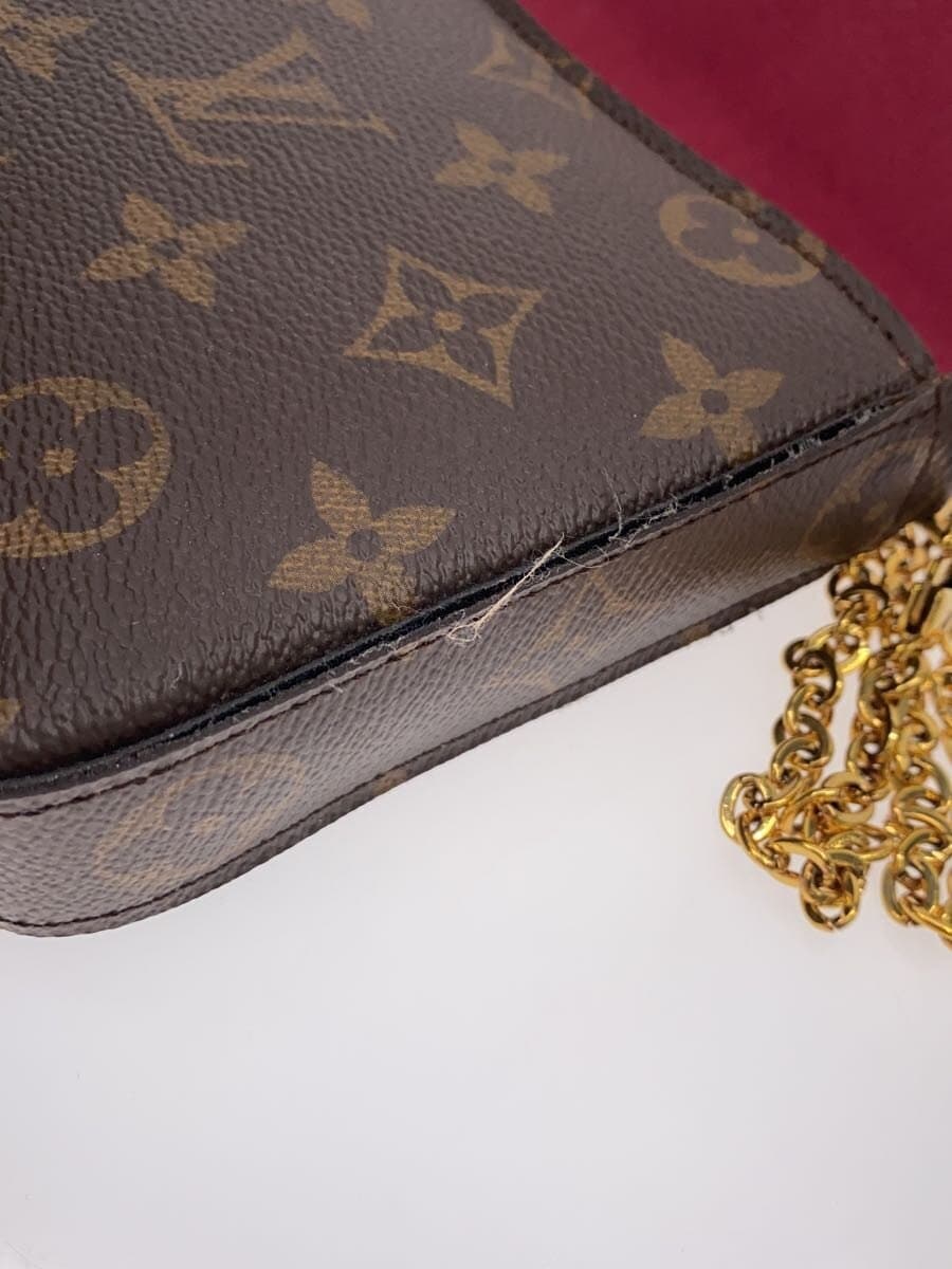 LOUIS VUITTON Pochette Felicie _Monogram Canvas PVC BRW 8