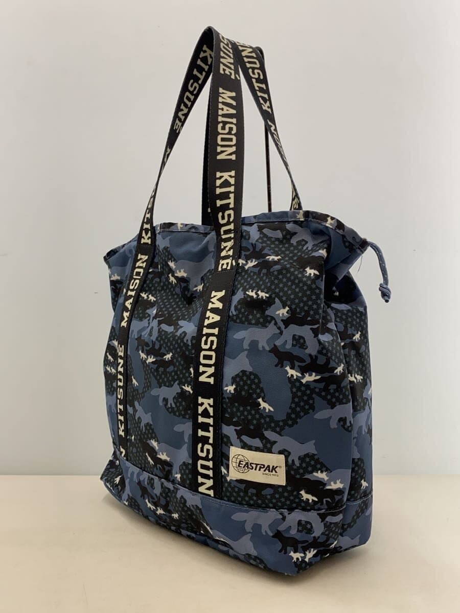 MAISON KITSUNE Tote Bag Nylon NVY Camouflage 2