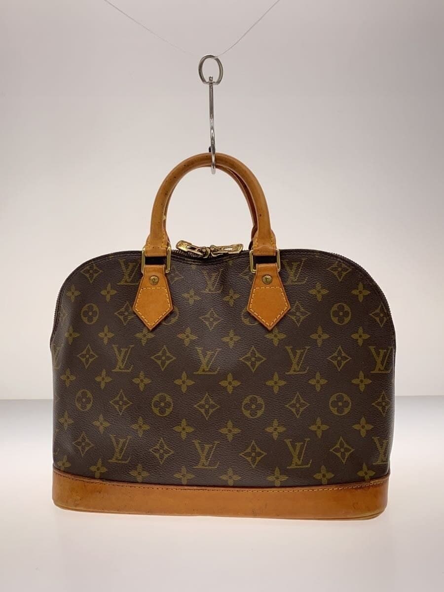 LOUIS VUITTON 1) Alma Monogram Canvas PVC BRW All-over pattern M51130 3