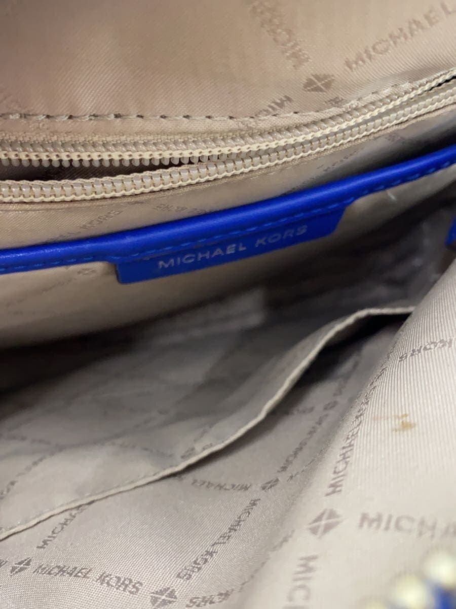 MICHAEL KORS Backpack Leather BLU 7