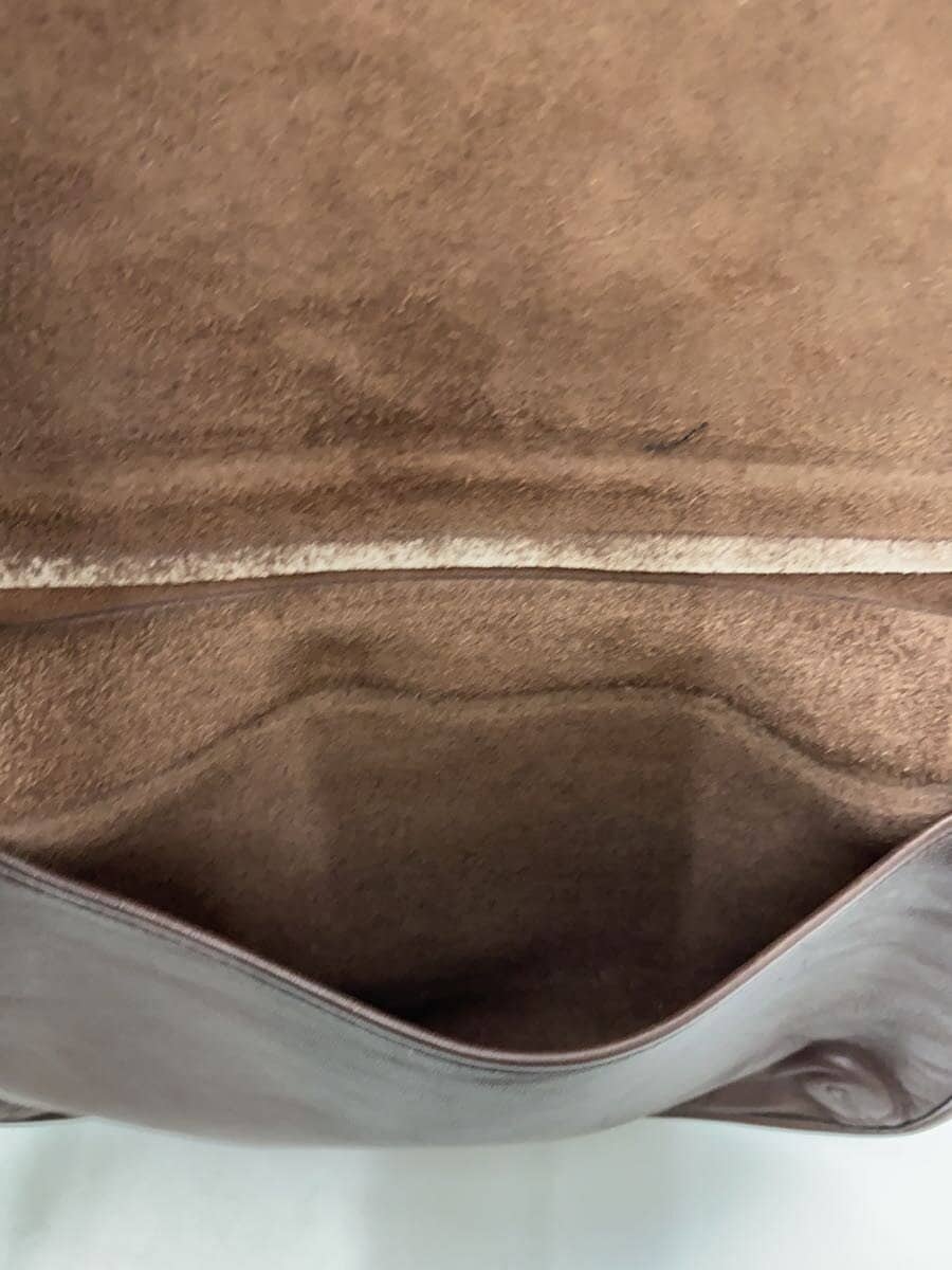 COACH Shoulder Bag Leather BRW Solid 9134 6