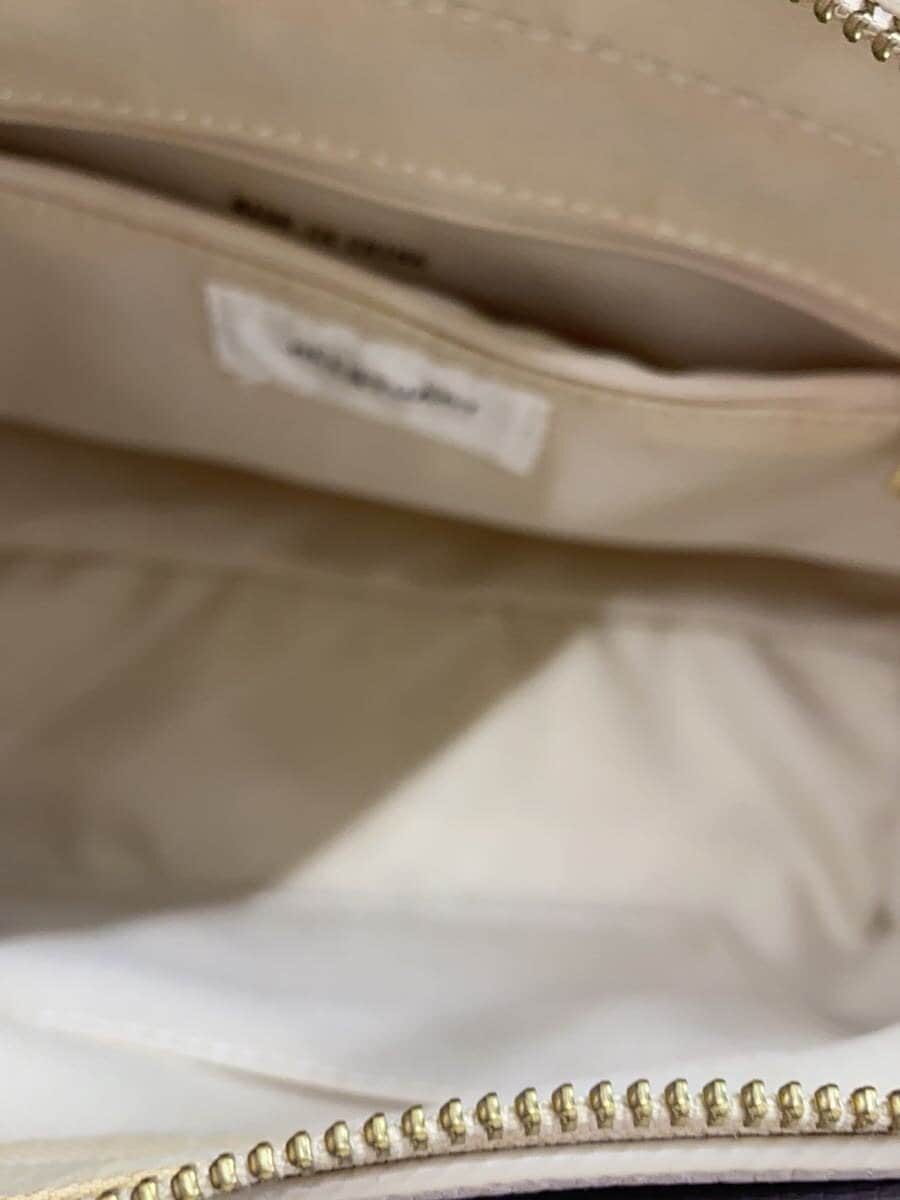 JILL by JILLSTUART Shoulder Bag Leather Cream Solid 125-1181237 6