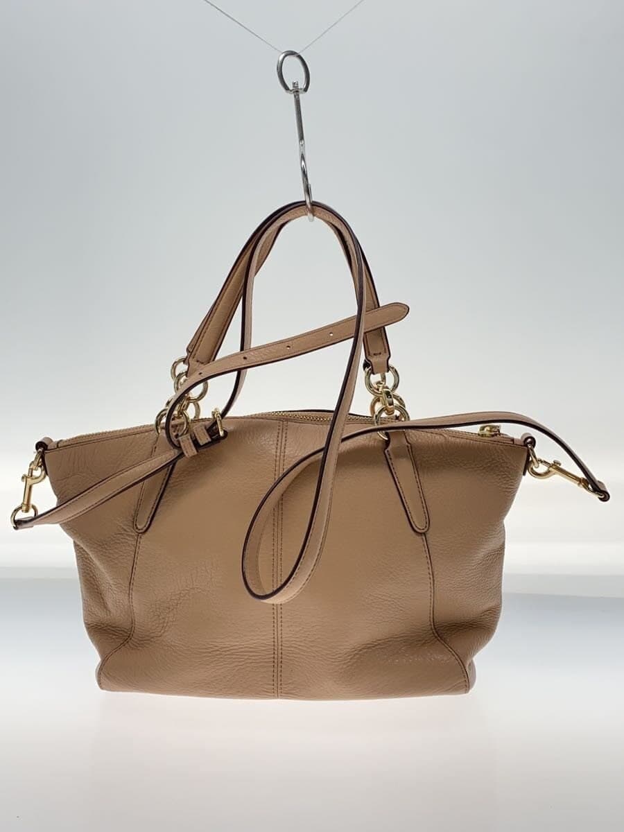 COACH Handbag_All Leather Leather PNK 36675 3