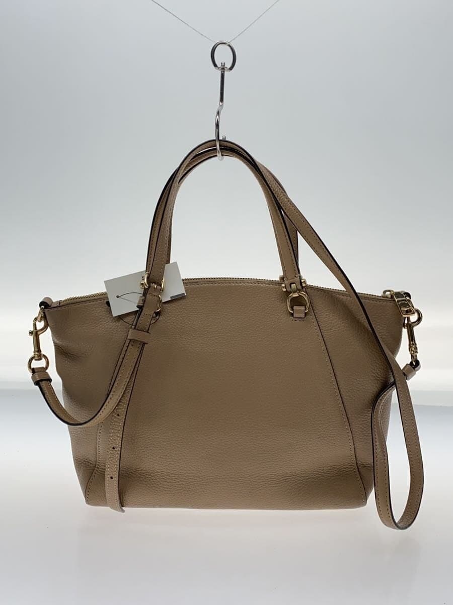 COACH handbag leather BEG 79997 3
