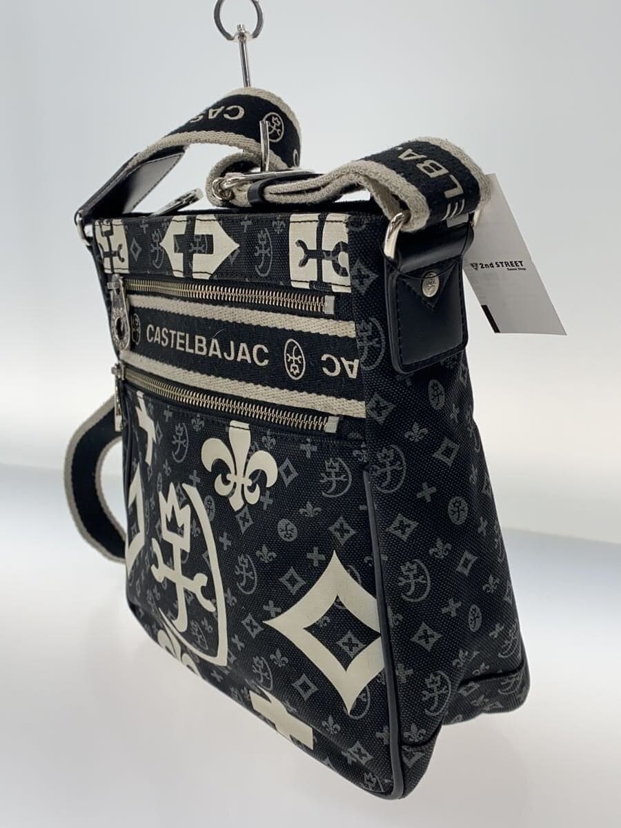 CASTELBAJAC Shoulder Bag Canvas BLK 038111 2