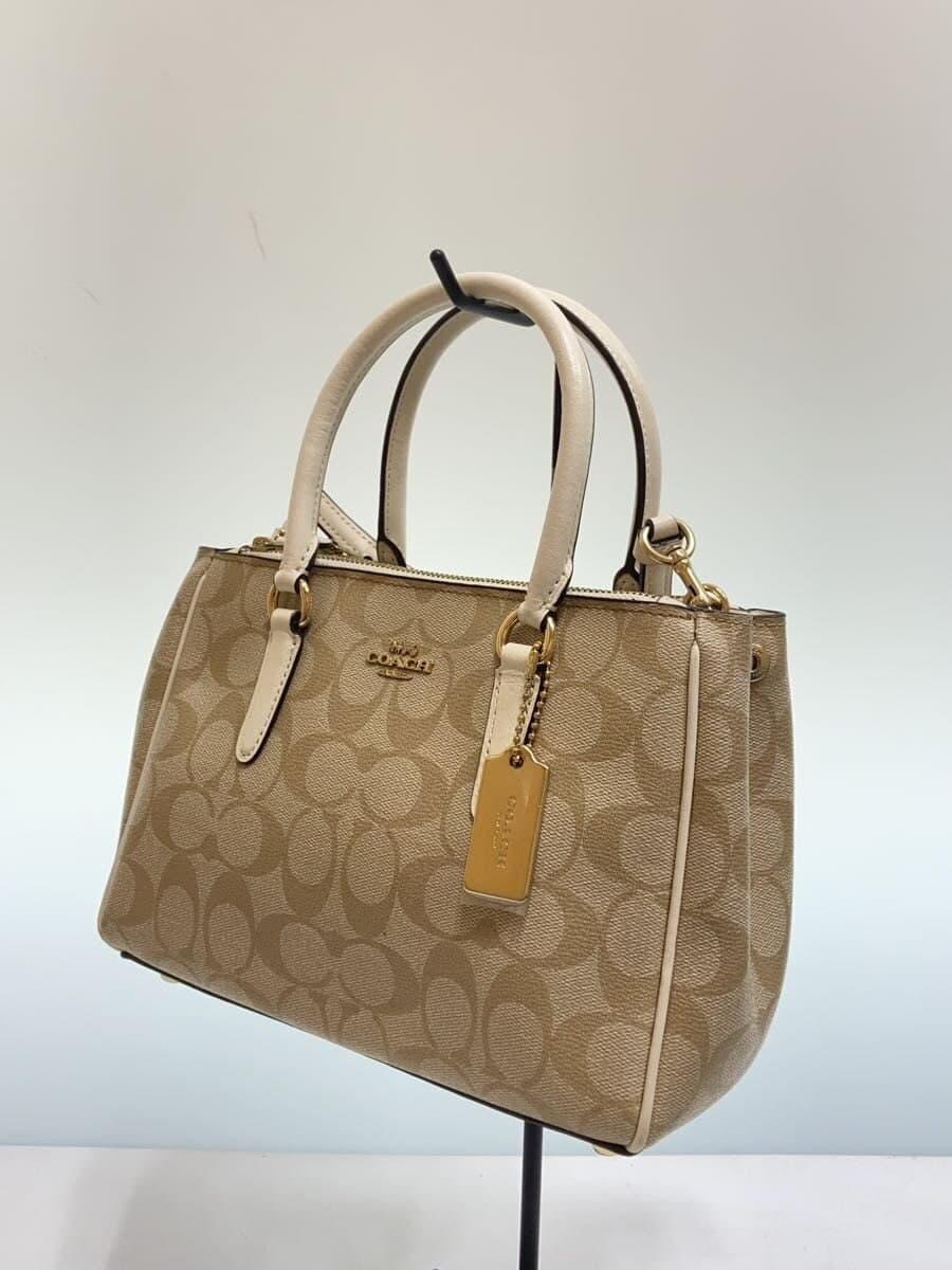 COACH Handbag Signature -- BEG Allover Pattern F67027 2