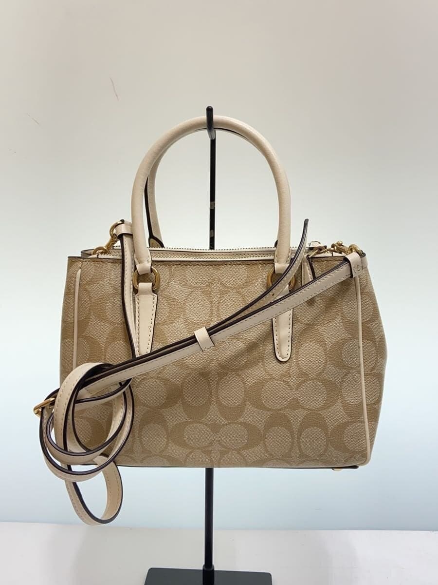 COACH Handbag Signature -- BEG Allover Pattern F67027 3