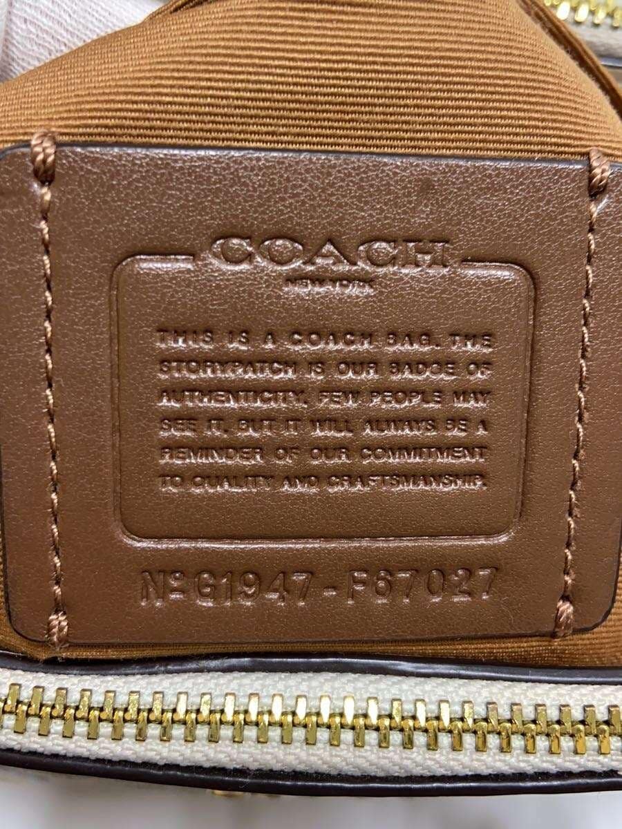COACH Handbag Signature -- BEG Allover Pattern F67027 4
